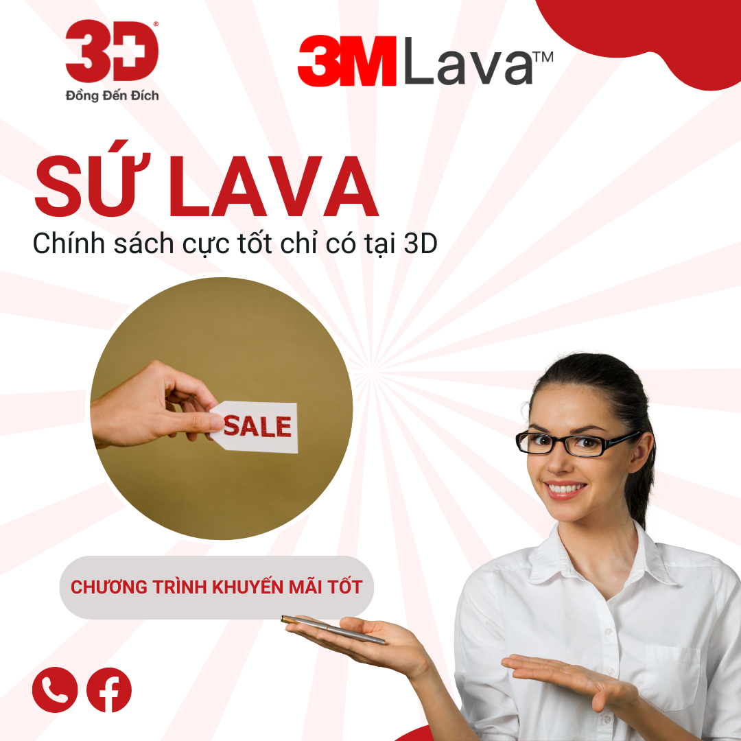 Text: mua sứ lava tại 3D với khuyến mãi cực hấp hấp