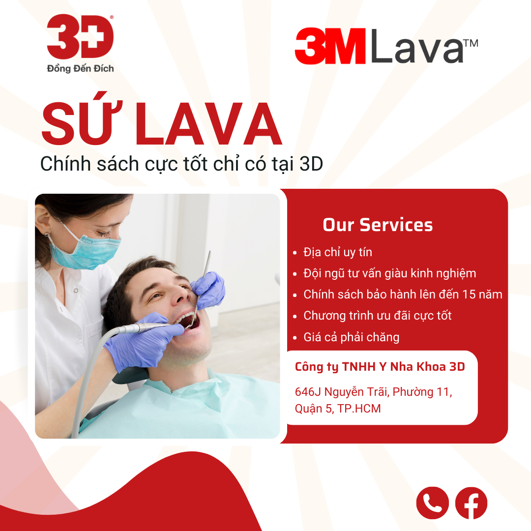 Text: những chính sách cực tốt khi mua sứ lava tại 3D